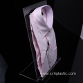 Transparent Desktop Acrylic Clothing Display Stand Shirt